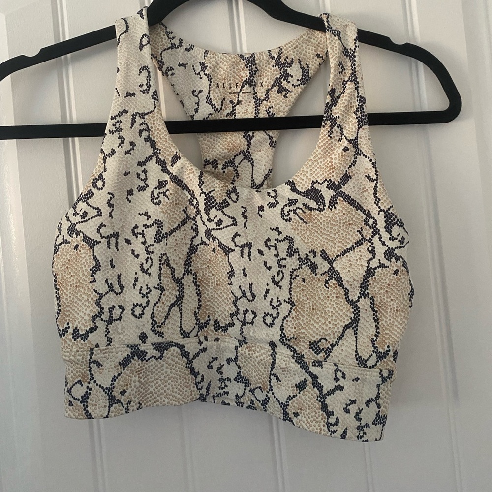 Snake print sports bra-size medium